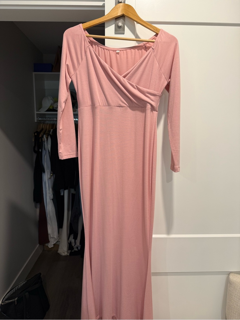 Amazon Women's Blush Pink Maternity Dress